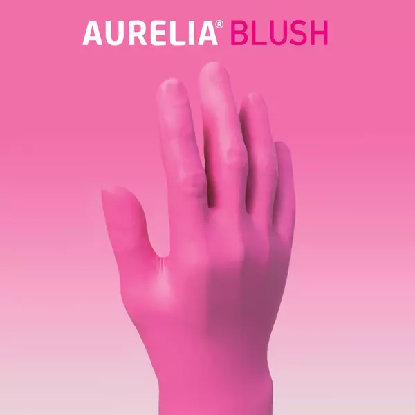 AURELIA® BLUSH® Rózsaszín Nitril Egyszer használatos Gumikesztyű (200db) M