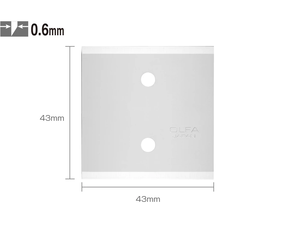 Olfa BTB-1 kaparó penge, 3 db - 4 cm